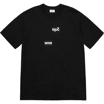 Tricouri Supreme x CDG Split Box Logo Negrii | RO397XF